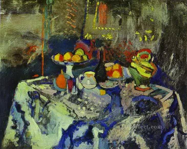 Still Life with Vase Bottle and Fruit Henri Matisse impressionistic Oil Paintings